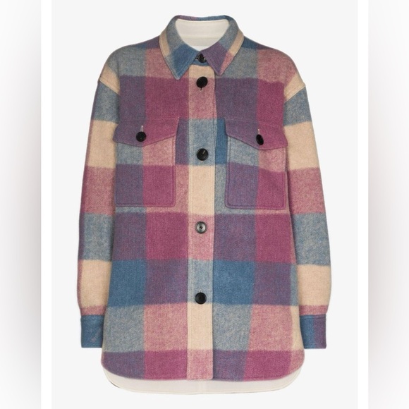 ISABEL MARANT ÉTOILE Harveli Checked Jacket - Picture 3 of 5